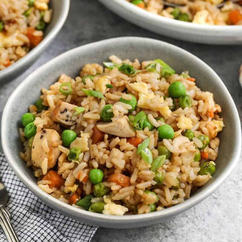 bowls of Easy Fried Rice Recipe