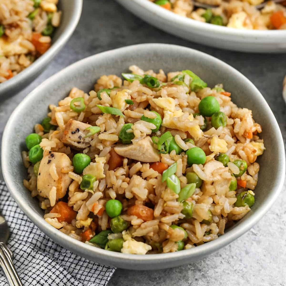 bowls of Easy Fried Rice Recipe