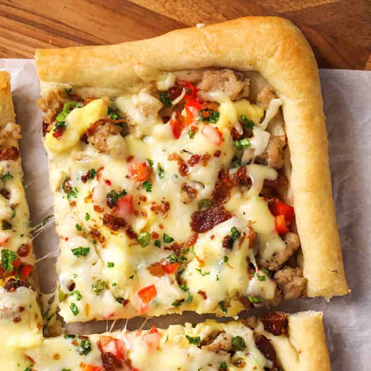 slice of Breakfast Pizza