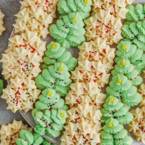 plated Spritz Cookies