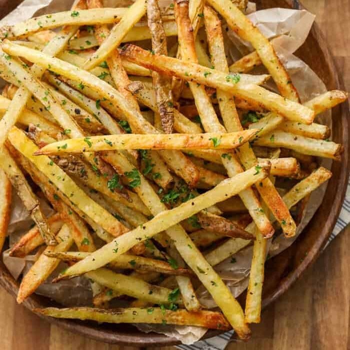 Crispy Oven Fries in a bowl