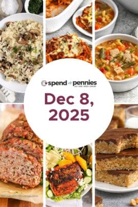 Weekly Meal Plan for Dec 8, 2025 FT