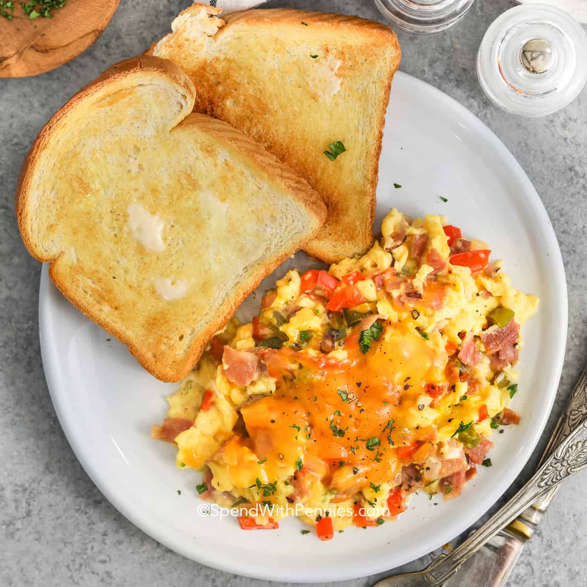 Denver Scrambled Eggs For Breakfast