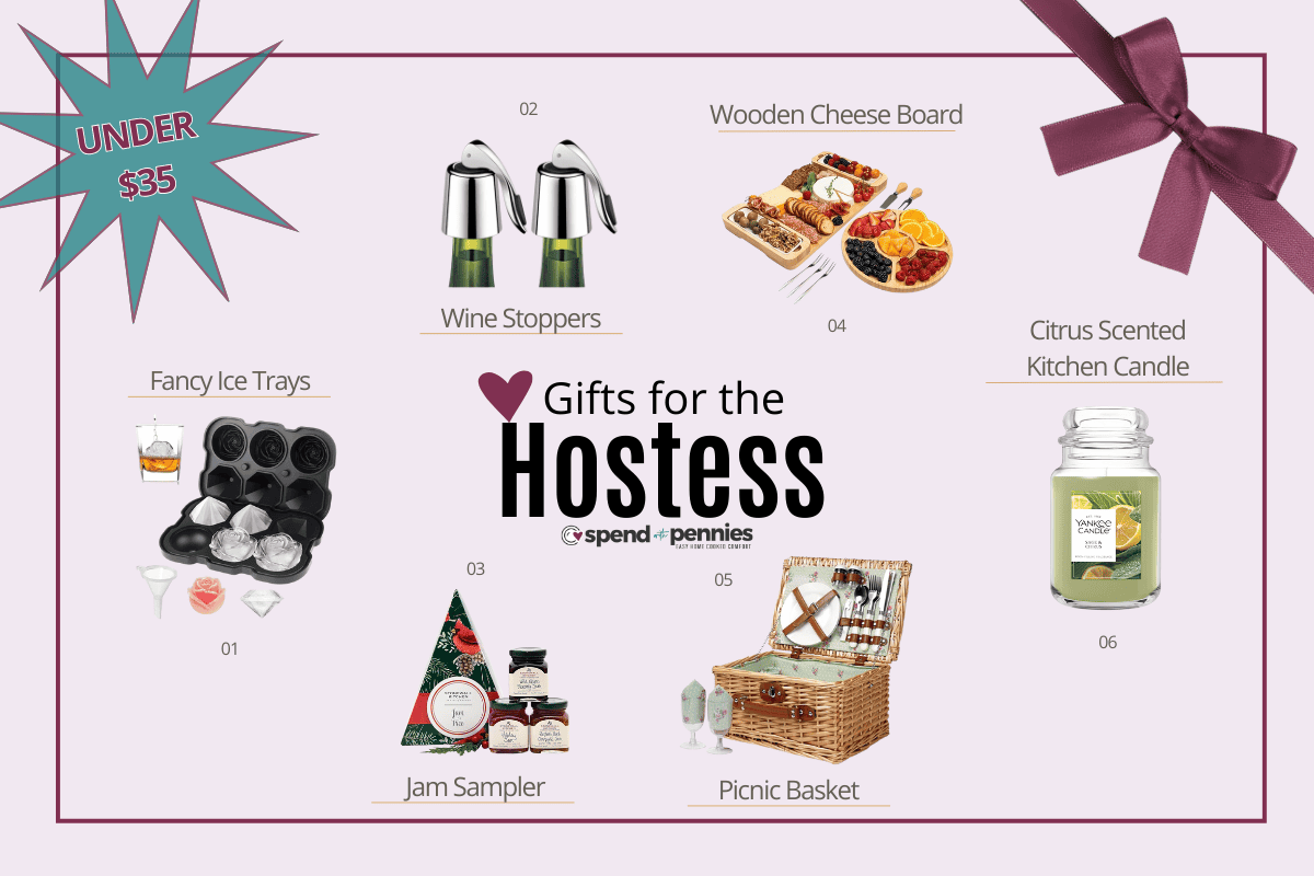 pictures of gifts for a hostess