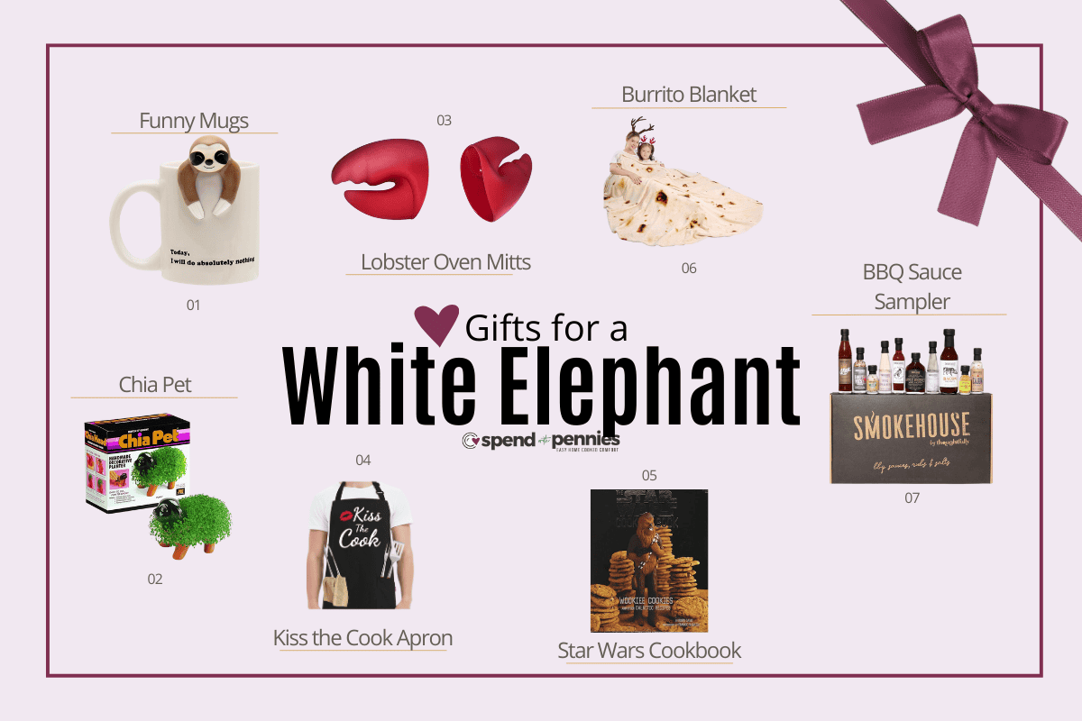 pictures of gifts for a white elephant