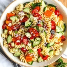 dish of Easy Pasta Salad