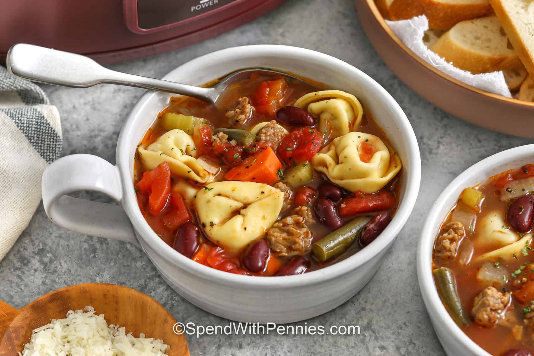 Crockpot Tortellini Soup