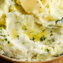 close up of Colcannon Recipe in a bowl