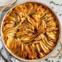 dish of Potatoes Au Gratin