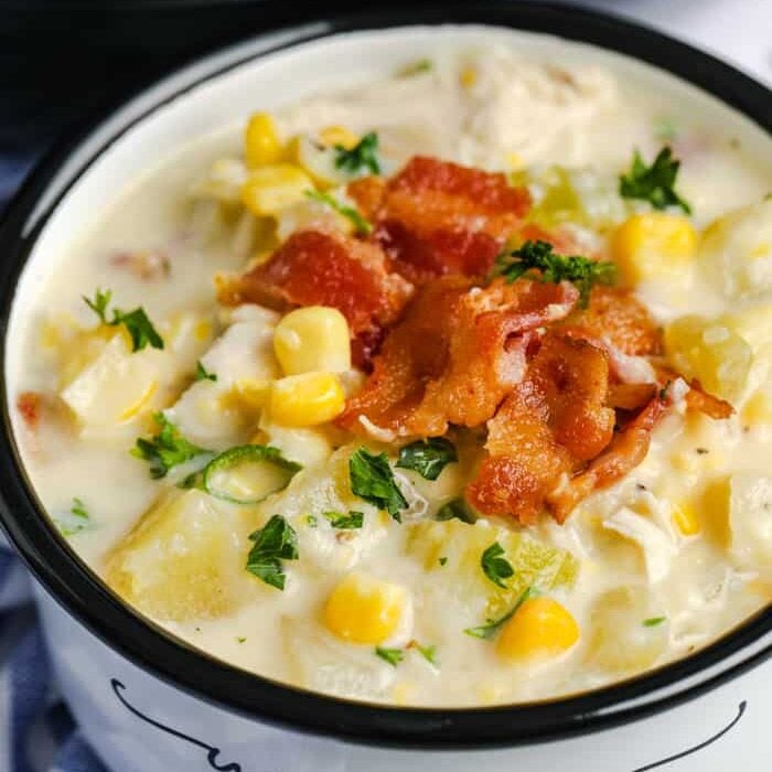Chicken Corn Chowder in a bowl