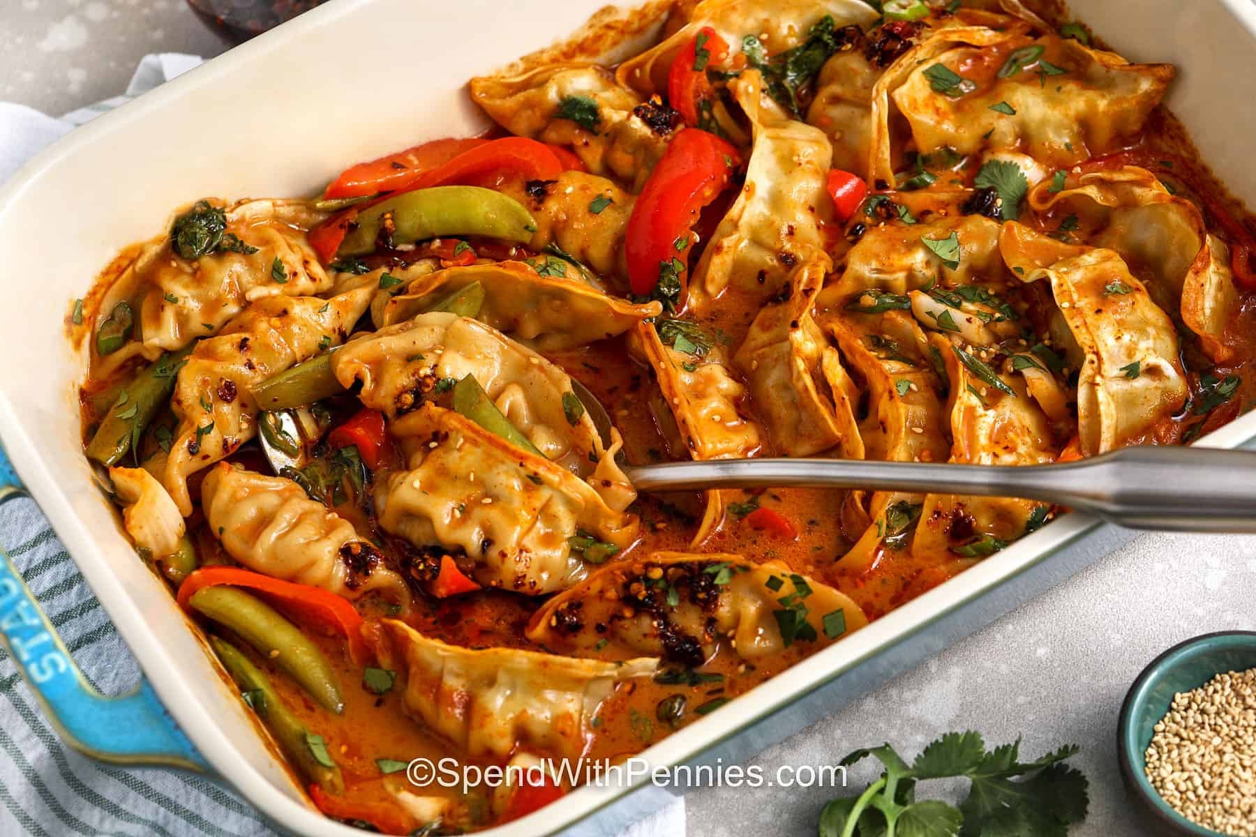 Dumpling Bake with Veggies