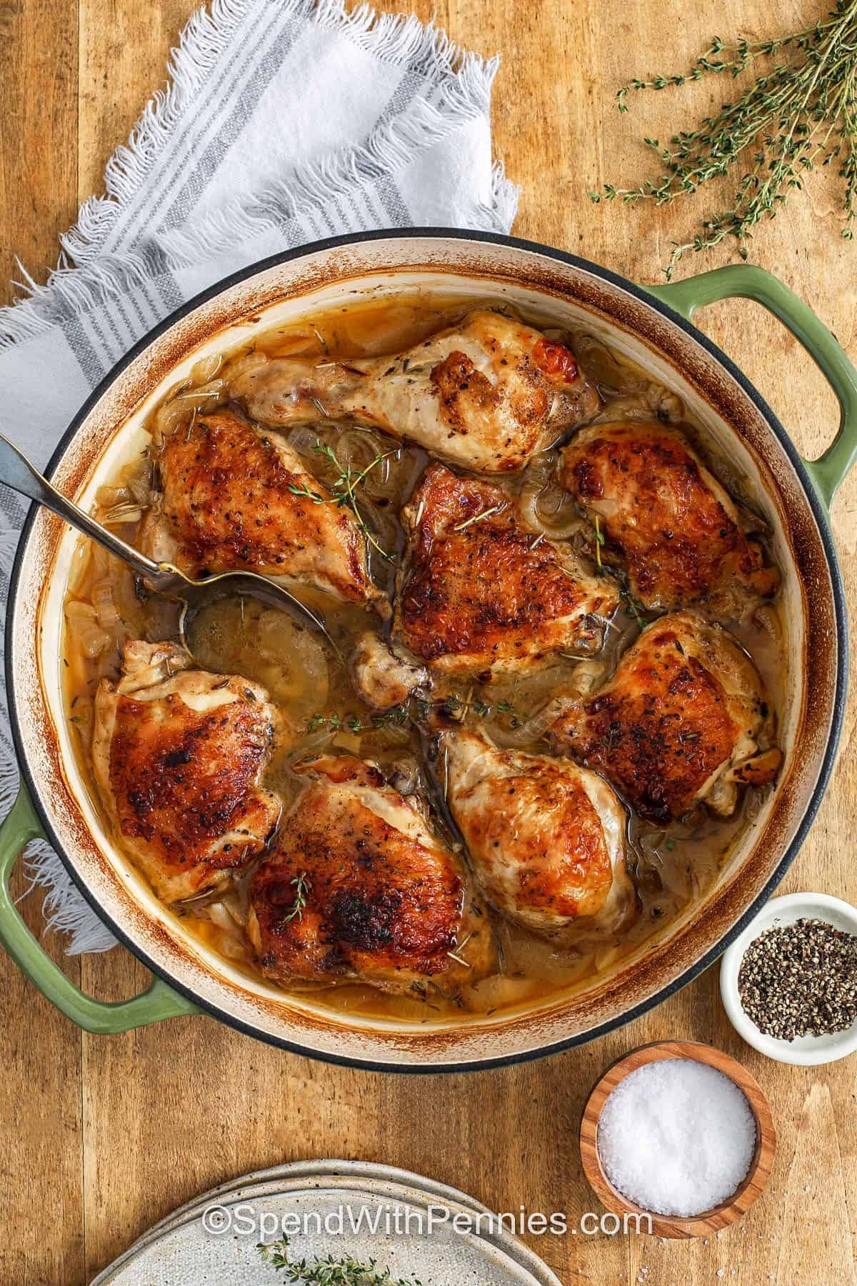 pot of Easy Braised Chicken