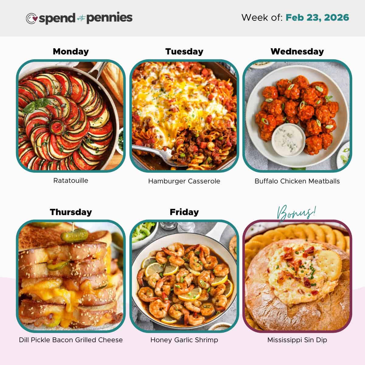 Weekly Meal Plan for Feb 23, 2026 Hero
