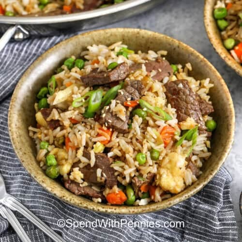 bowl of Steak Fried Rice
