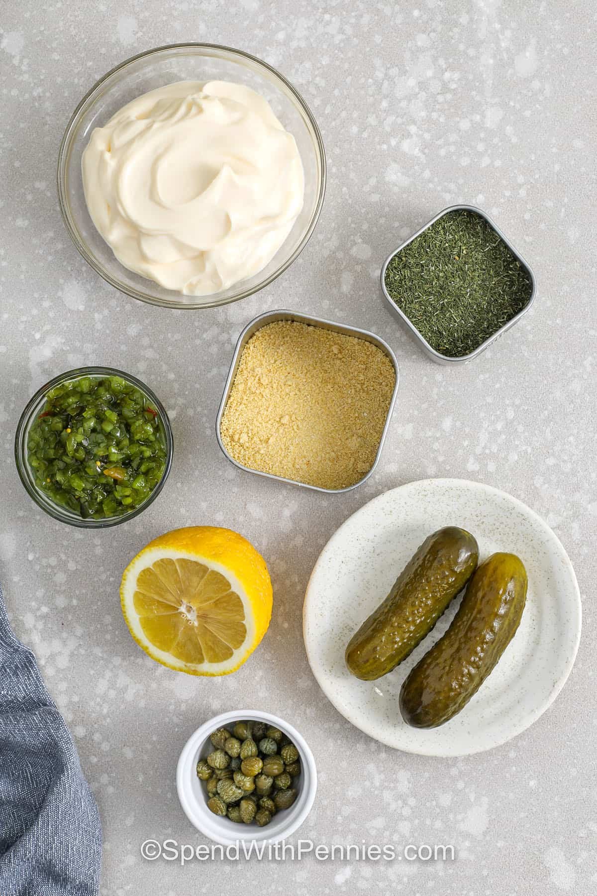 ingredients to make Tartar Sauce Recipe
