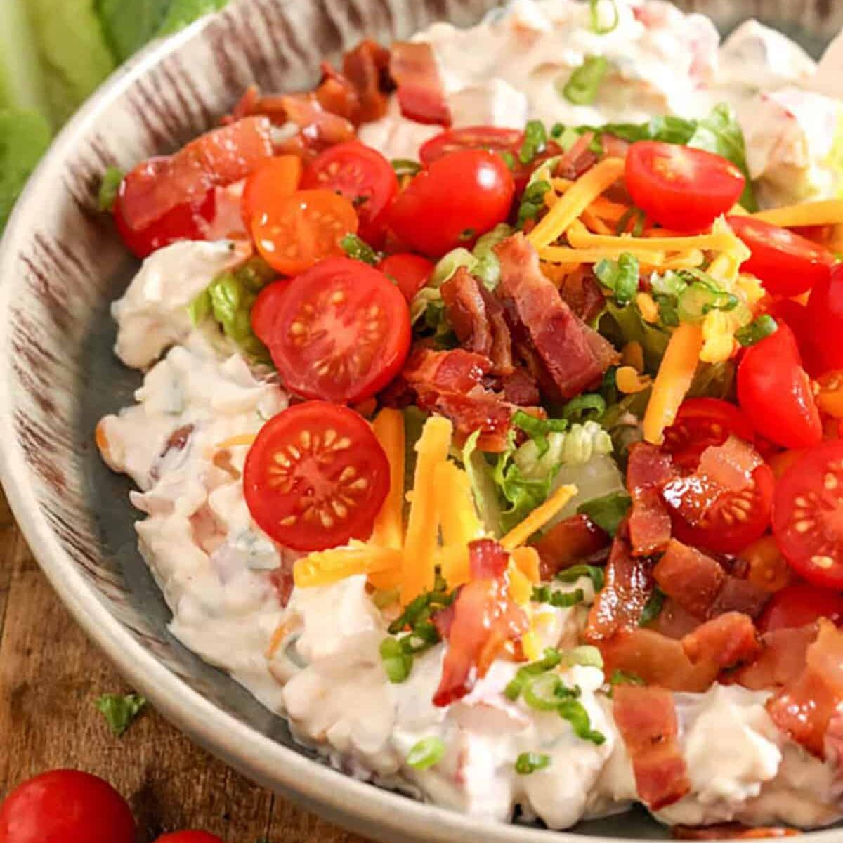 BLT Dip with cheese