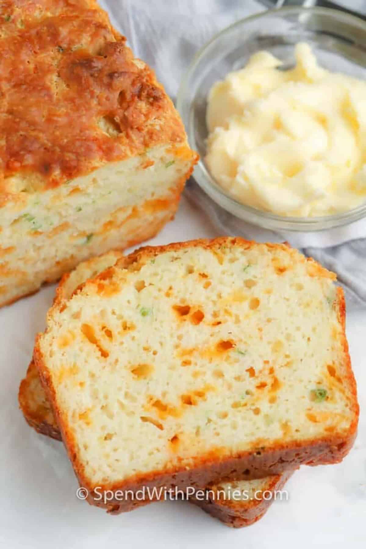 slices of Cheese Bread