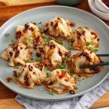 a plate of blanket dumplings