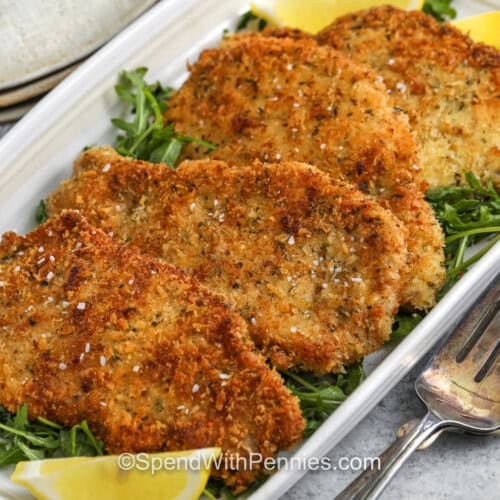 juicy Pork Cutlets on a plate