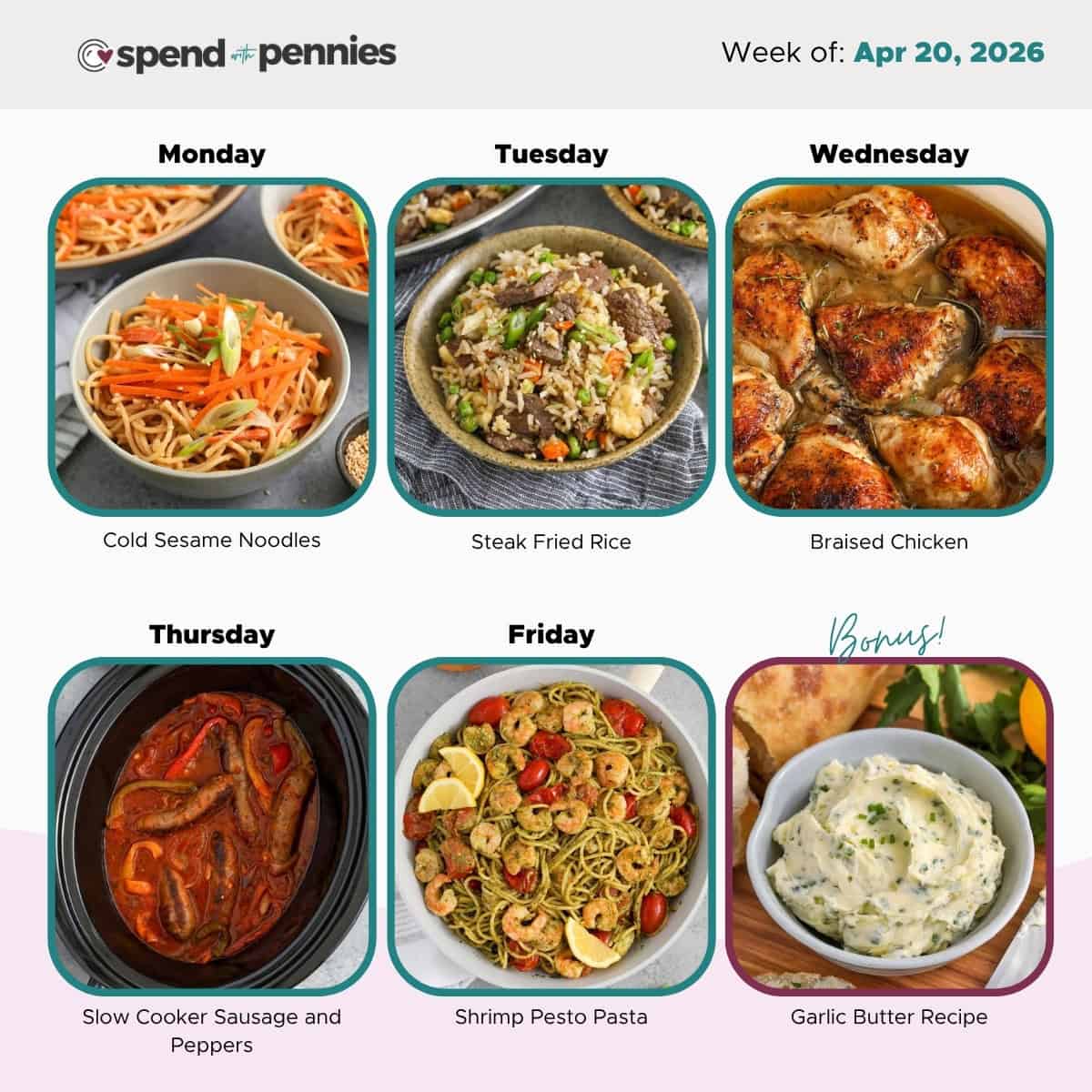 Weekly Meal Plan Apr 20, 2026 Hero
