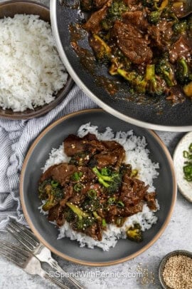 Beef and Broccoli Recipe on rice