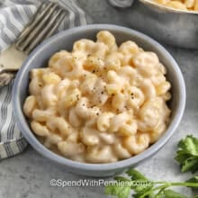 bowl of Cottage Cheese Mac and Cheese
