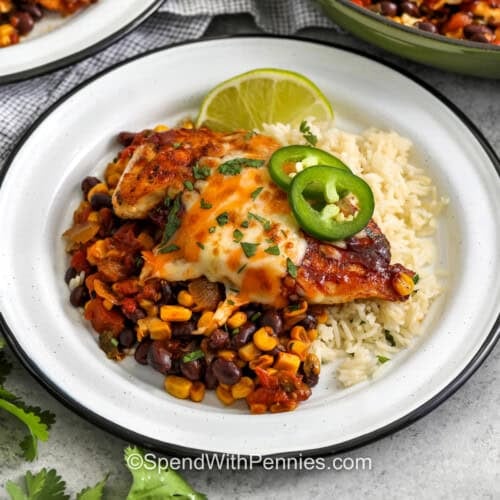 Cowboy Chicken on rice