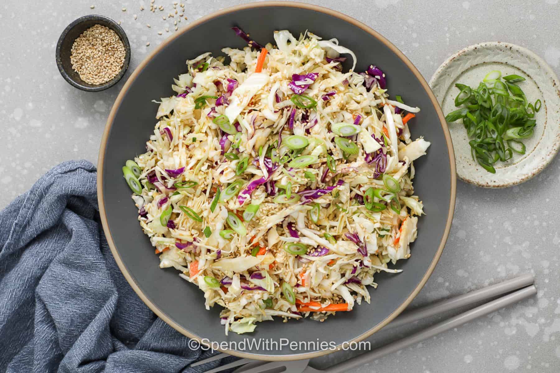 Easy Asian Slaw {Quick Side} Easy Asian Slaw {Quick Side}