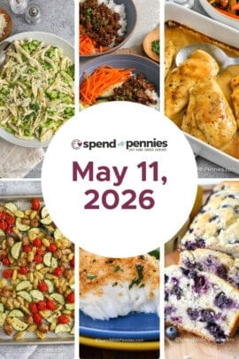 Weekly Meal Plan May 11, 2026 FT