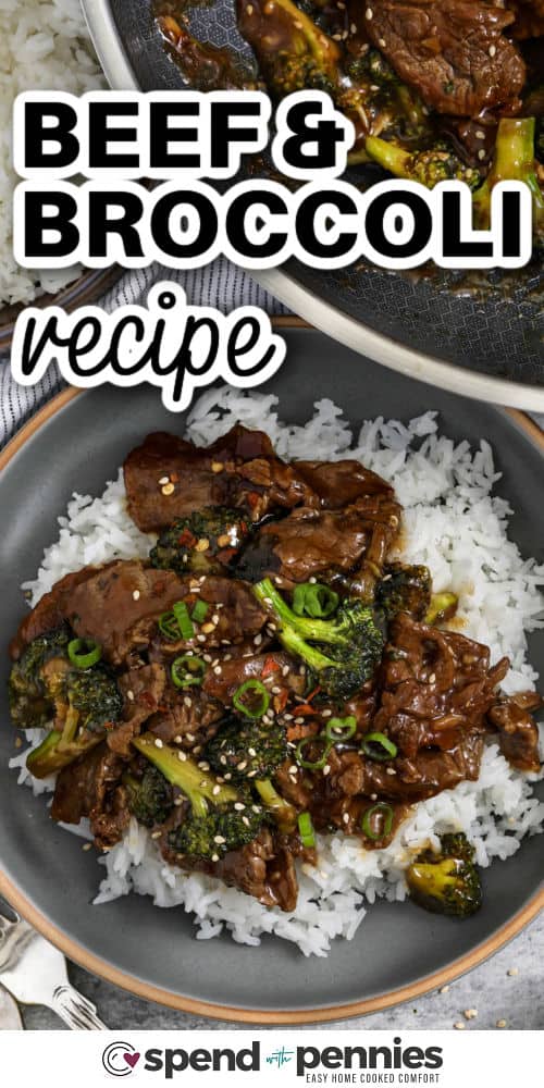 This homemade beef and broccoli recipe is a reliable dinner when you want something saucy, flavorful, and family friendly without spending all evening in the kitchen. This version uses steak, fresh broccoli, garlic, ginger, soy sauce, and brown sugar for a rich stir-fry finish. It is easy to serve over rice or noodles and works well for leftovers the next day. #spendwithpennies Beef and Broccoli Recipe on rice with a title