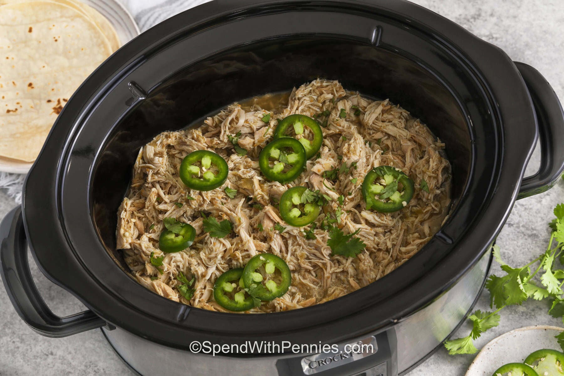 The Easiest Slow Cooker Chicken for Taco Night