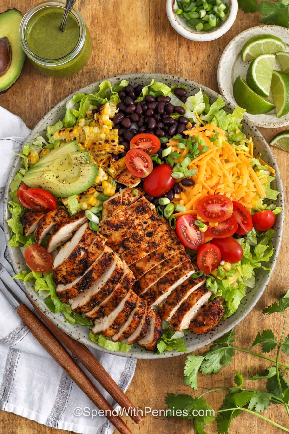 plated Southwest Salad