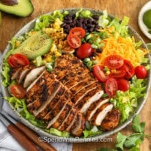 close up of delicious Southwest Salad in a bowl