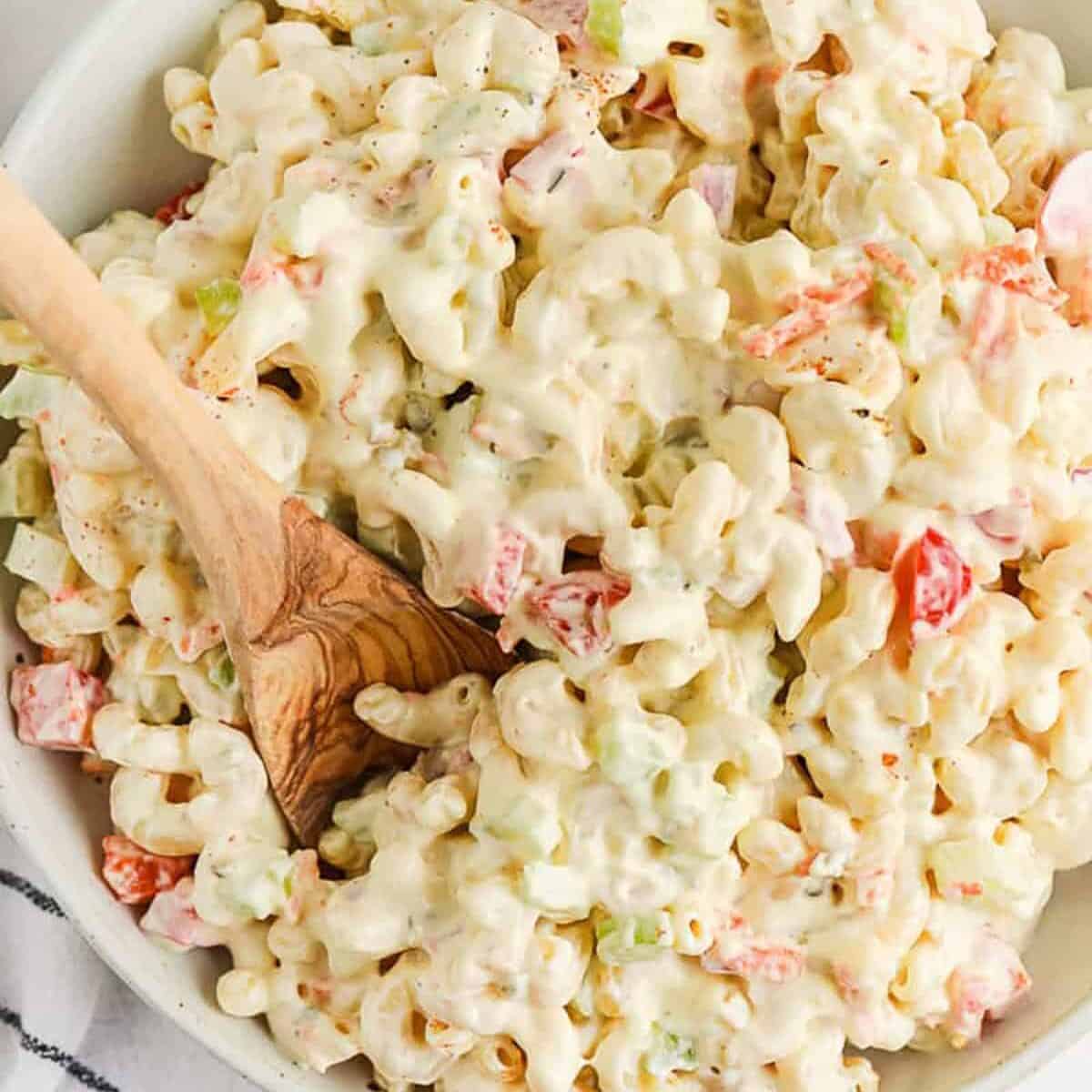 bowl of Macaroni Salad