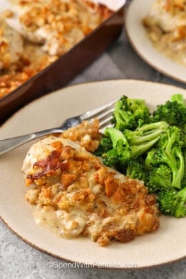 plated Caesar Chicken Recipe