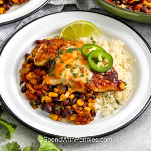 Cowboy Chicken on rice