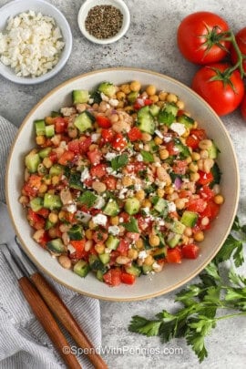 top view of Dense Bean Salad