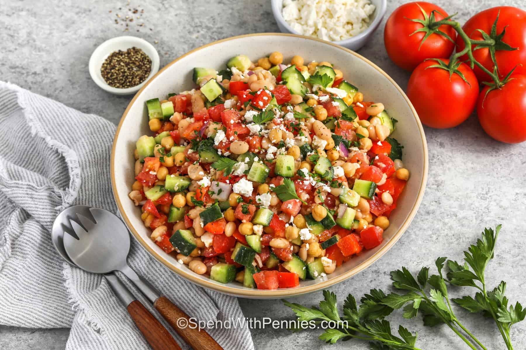 A Crisp, Tangy Salad Made From Pantry Beans