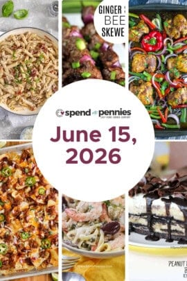 Weekly Meal Plan for June 15, 2026 FT