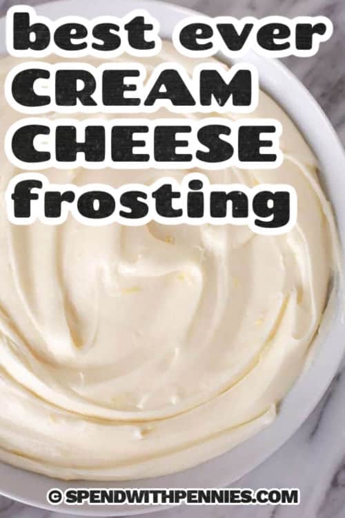 Cream cheese frosting is the perfect topping for cozy cakes and quick dessert bars. This version uses softened cream cheese and butter for a smooth base, then powdered sugar is added gradually for a fluffy, spreadable finish. It is best for spreading rather than piping. Make it for simple cakes, sheet cakes, cupcakes, and family desserts. #spendwithpenies Best Ever Cream Cheese Frosting with a title