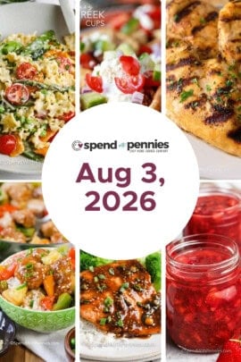 Weekly Meal Plan for Aug 3, 2026 FT