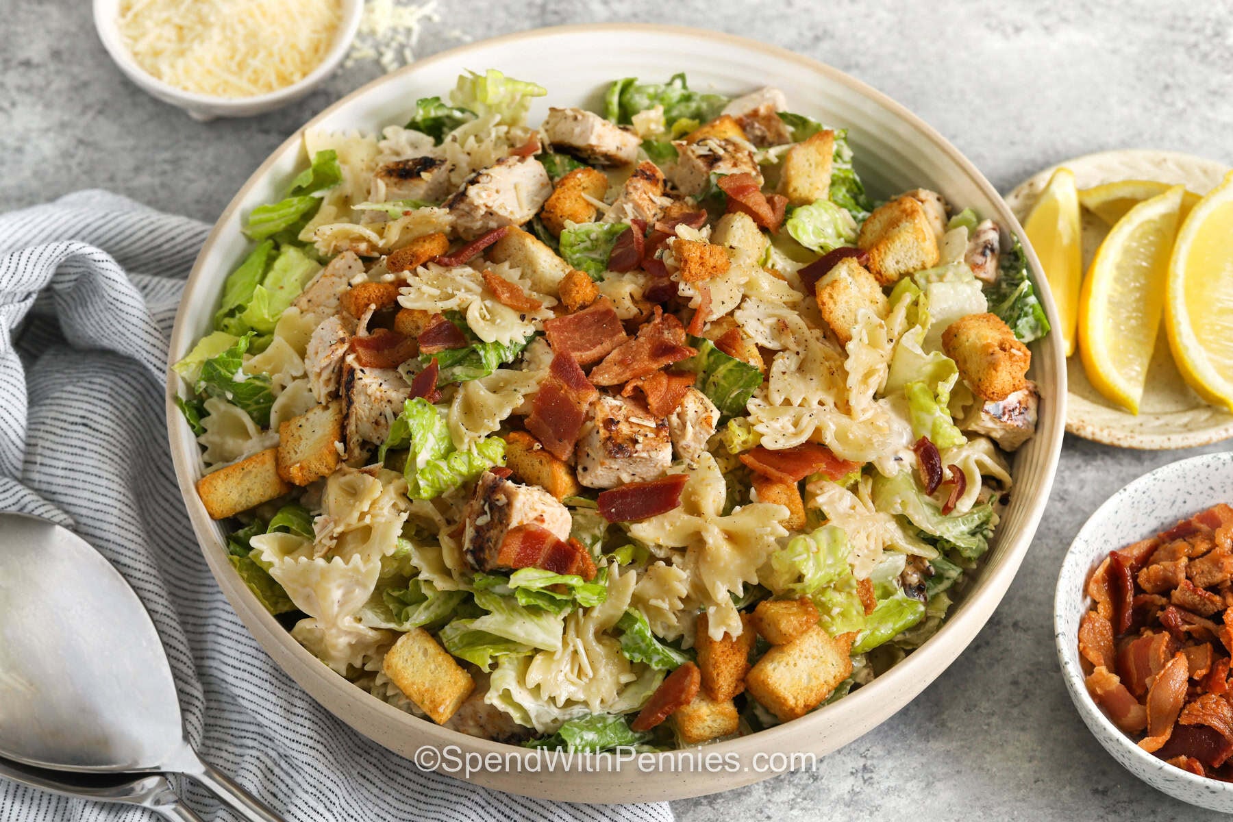 Creamy Caesar Pasta Salad for Easy Summer Dinners