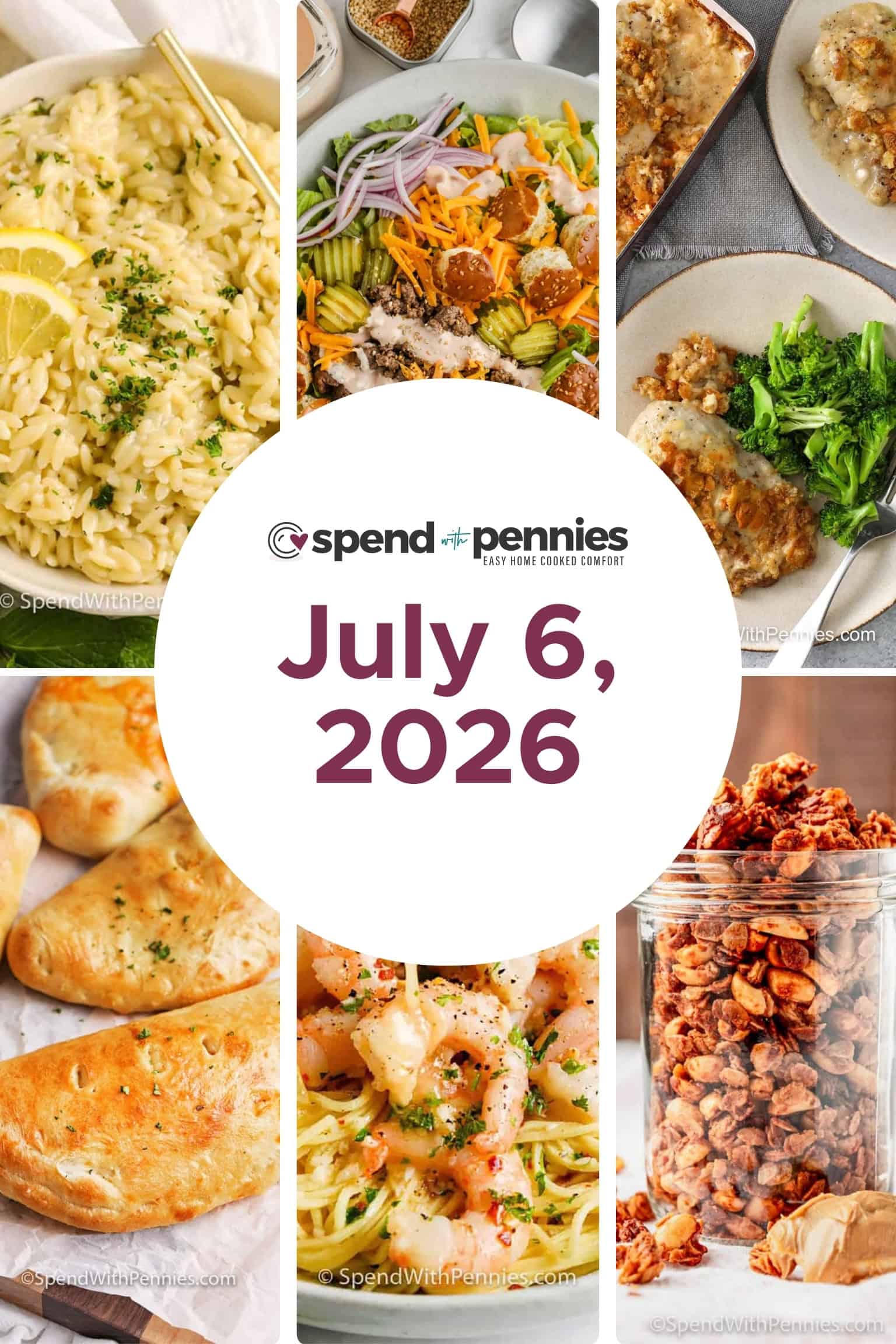 Weekly Meal Plan July 6, 2026