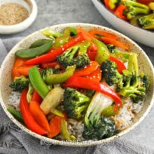 bowls of Stir Fry Vegetables