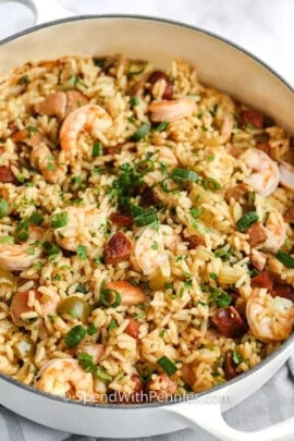 pot of Cajun Jambalaya