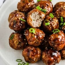 hoisin glazed meatballs