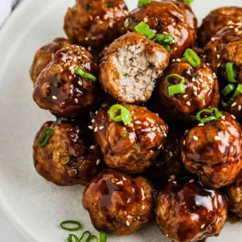 hoisin glazed meatballs