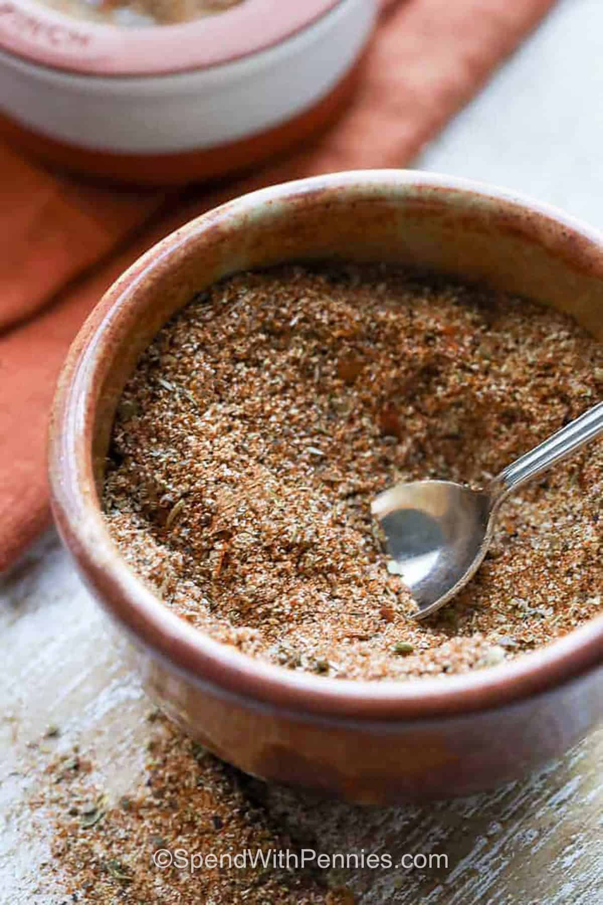bowl of Cajun Seasoning