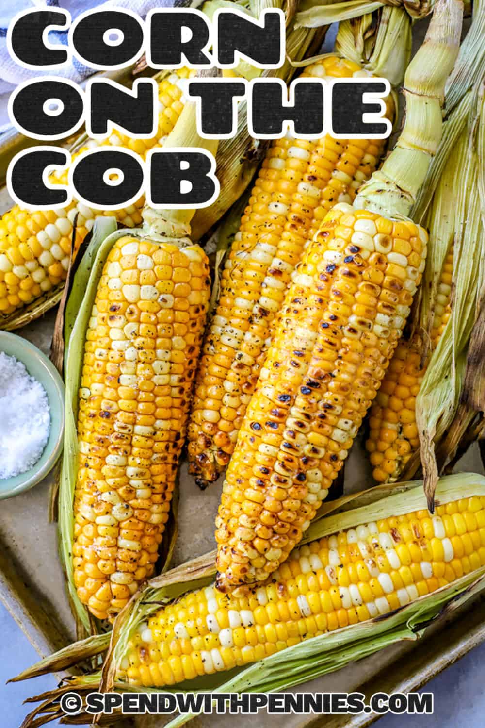juicy Grilled Corn on the Cob with a title