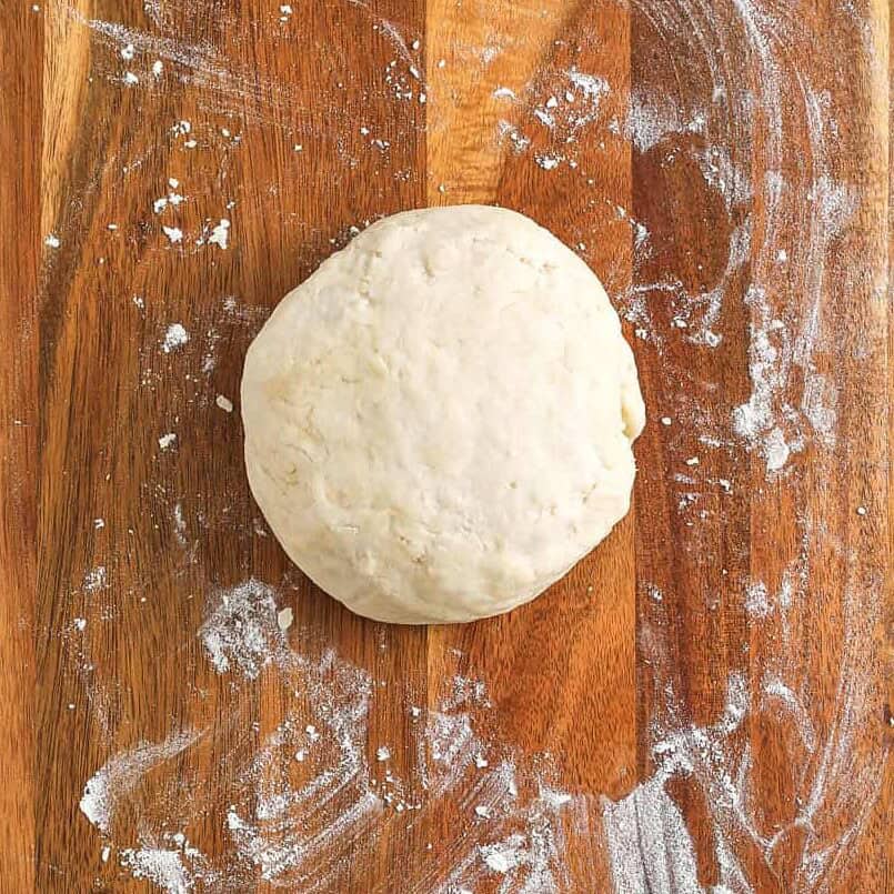 ball of dumpling dough to make Old Fashioned Chicken and Dumplings